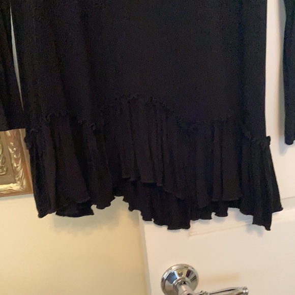 Black Ruffle Tunic - Picture 3 of 3